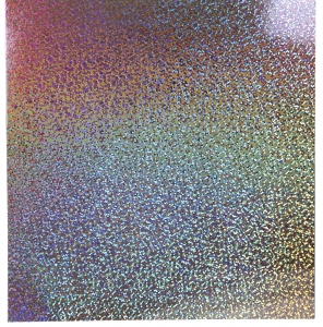 Holographic Card Stock - 8.5"x11" , 10pt, 5 Sheets, Sparkle - Red